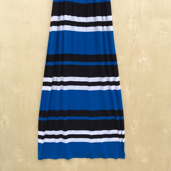 INC Striped Maxi Spaghetti Strap Dress - Picture 5 of 8